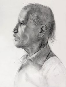 Анатолий, 2022, карандаш, бумага, 39х49 см